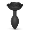 Love to Love Plug anal bijou Open Roses L 9 x 3.8cm Noir